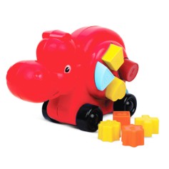 Hippo Puzzle Car - Red