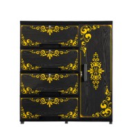 RFL Wardrobe King - Black Wood